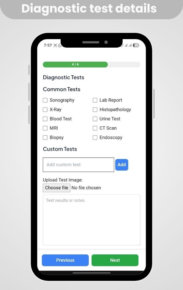 Diagnostic test details